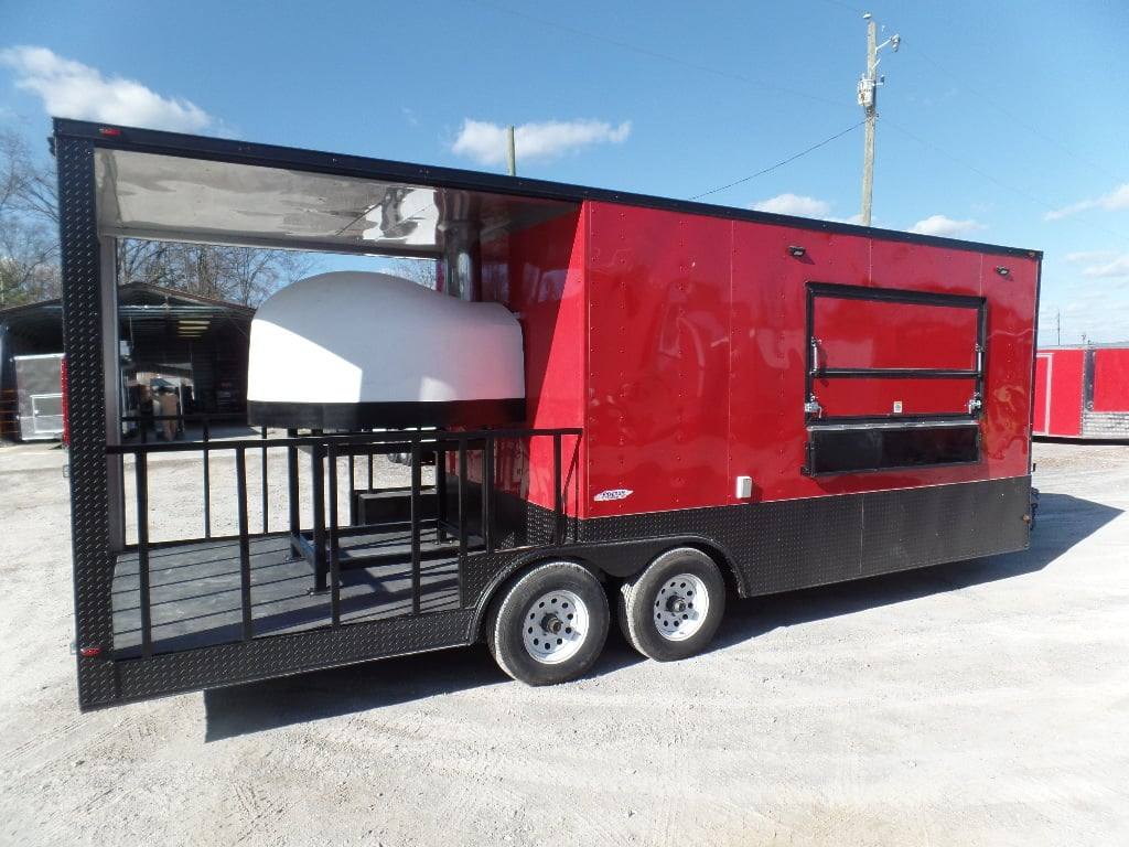 595-8.5-x-22-red-concession-food-trailer-with-appliances-13.jpg 8.5' x 22' Red Concession Food Trailer With Appliances