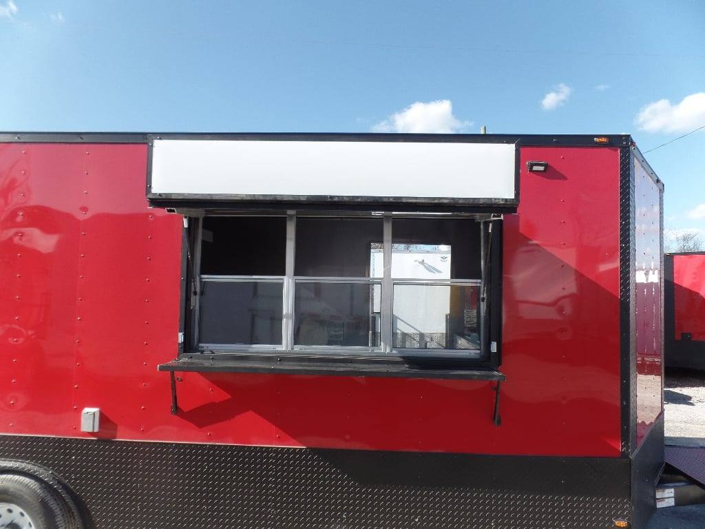 595-8.5-x-22-red-concession-food-trailer-with-appliances-21.jpg 8.5' x 22' Red Concession Food Trailer With Appliances