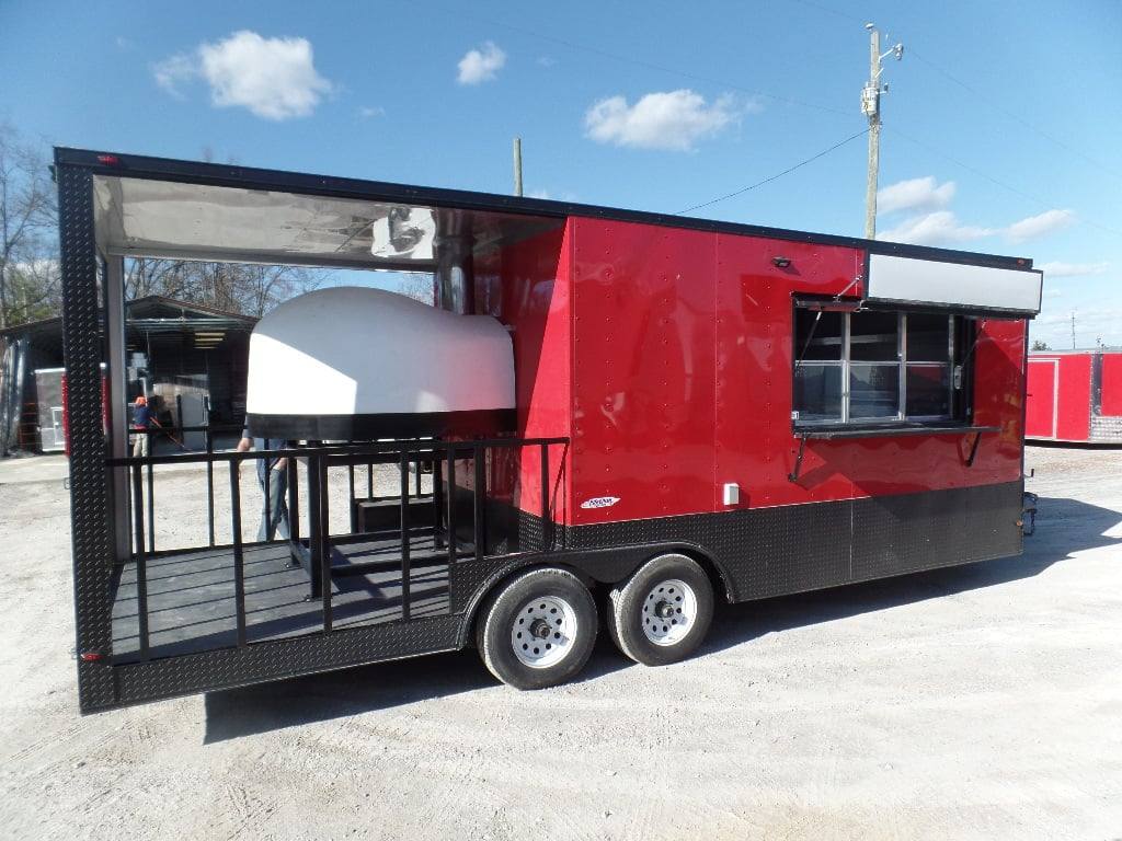 595-8.5-x-22-red-concession-food-trailer-with-appliances-24.jpg 8.5' x 22' Red Concession Food Trailer With Appliances