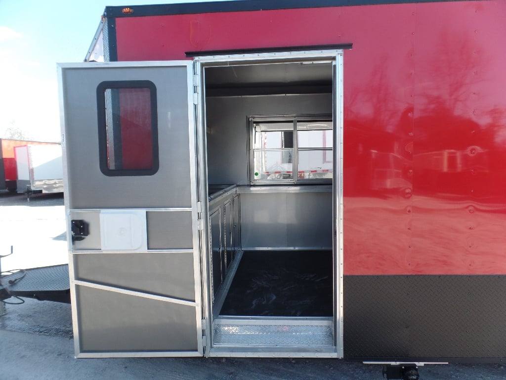 595-8.5-x-22-red-concession-food-trailer-with-appliances-25.jpg 8.5' x 22' Red Concession Food Trailer With Appliances