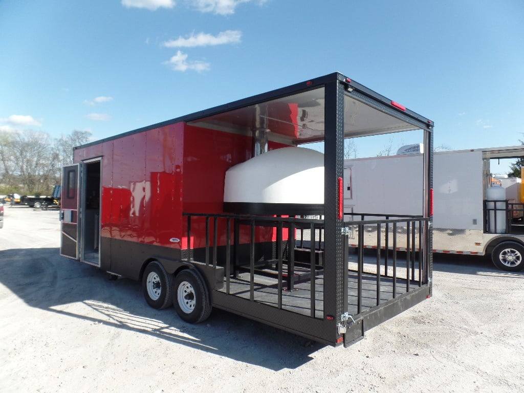 595-8.5-x-22-red-concession-food-trailer-with-appliances-8.jpg 8.5' x 22' Red Concession Food Trailer With Appliances