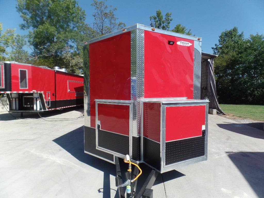 596-8.5-x-22-red-concessions-food-trailer-with-appliances-11.jpg 8.5' x 22' Red Concessions Food Trailer With Appliances