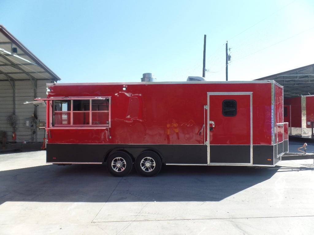 596-8.5-x-22-red-concessions-food-trailer-with-appliances-15.jpg 8.5' x 22' Red Concessions Food Trailer With Appliances