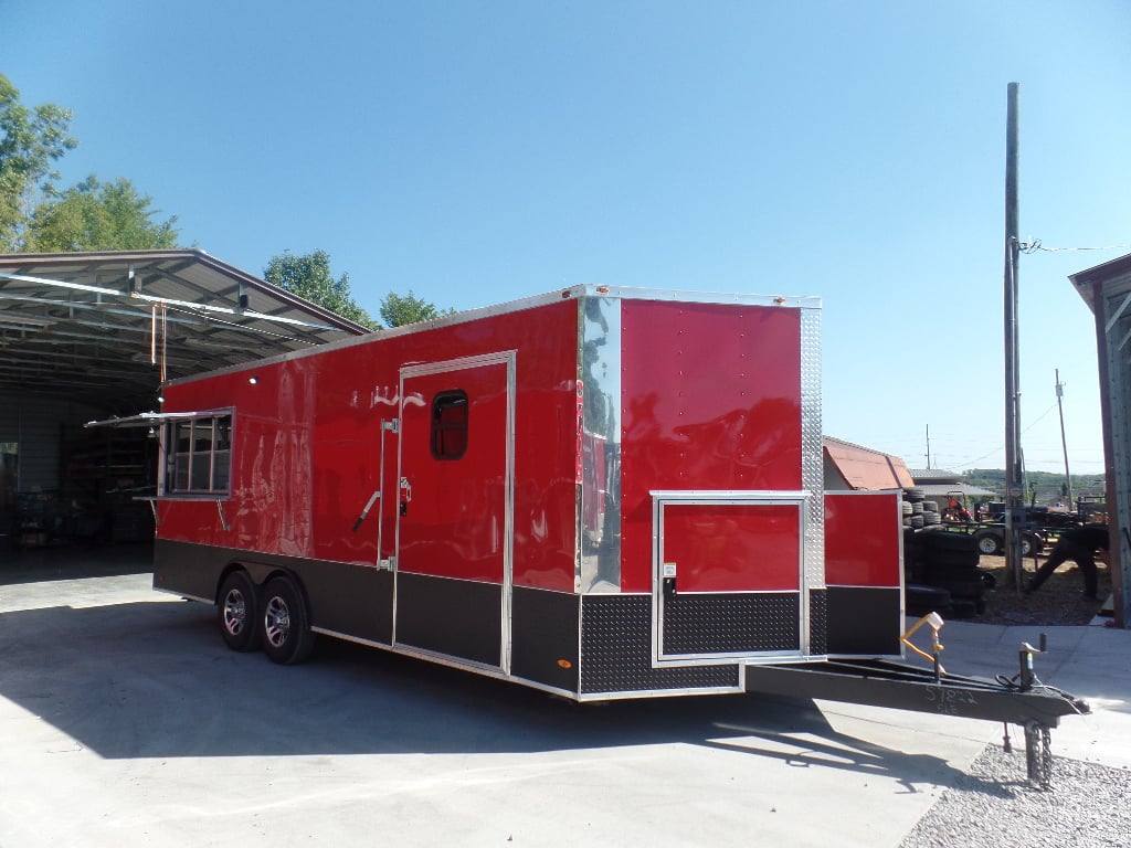 596-8.5-x-22-red-concessions-food-trailer-with-appliances-24.jpg 8.5' x 22' Red Concessions Food Trailer With Appliances