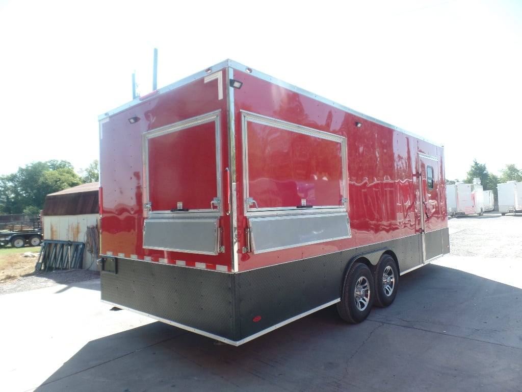 596-8.5-x-22-red-concessions-food-trailer-with-appliances-3.jpg 8.5' x 22' Red Concessions Food Trailer With Appliances