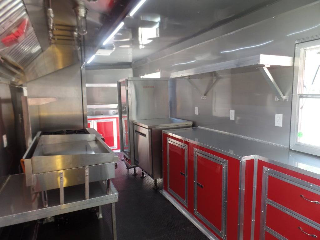 596-8.5-x-22-red-concessions-food-trailer-with-appliances-8.jpg 8.5' x 22' Red Concessions Food Trailer With Appliances