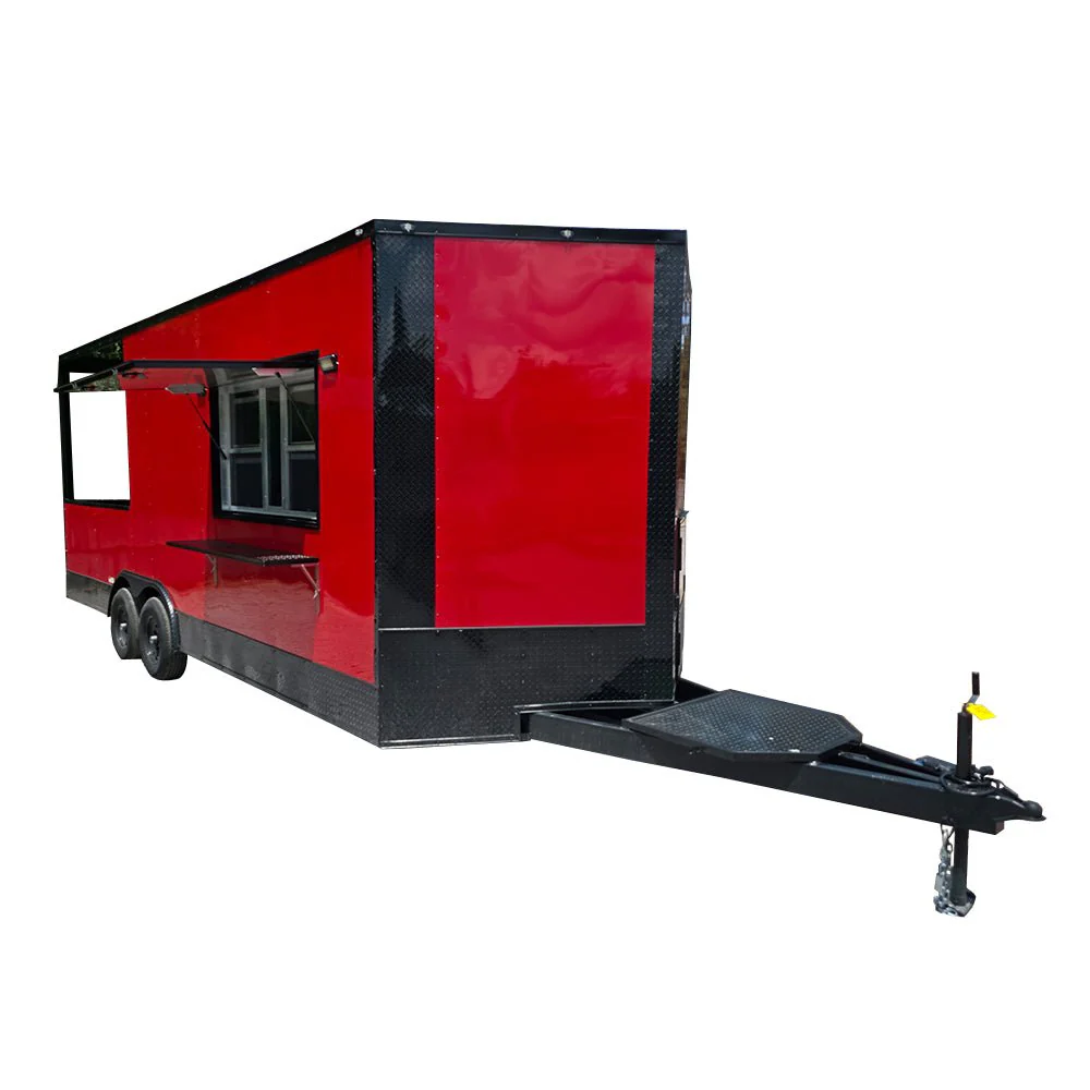 8.5' X 22' Red Elite BBQ Concession Trailer Food Event Catering
