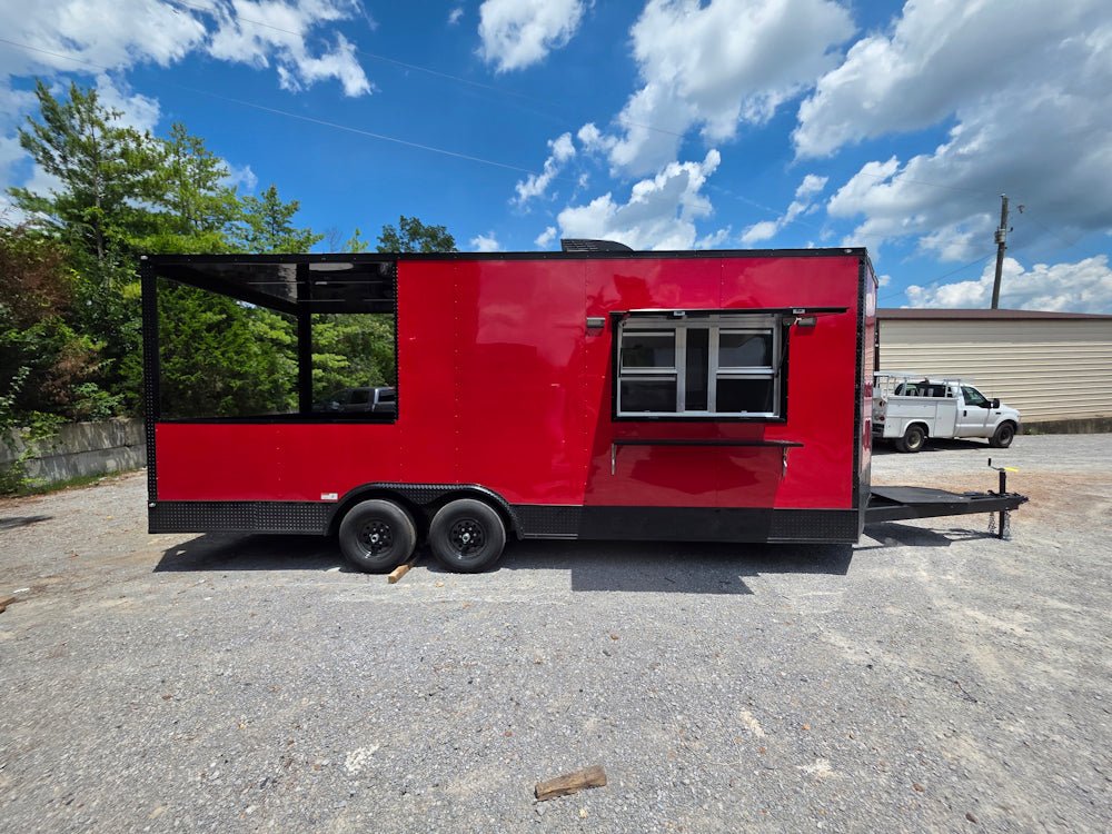 8.5' X 22' Red Elite BBQ Concession Trailer Food Event Catering