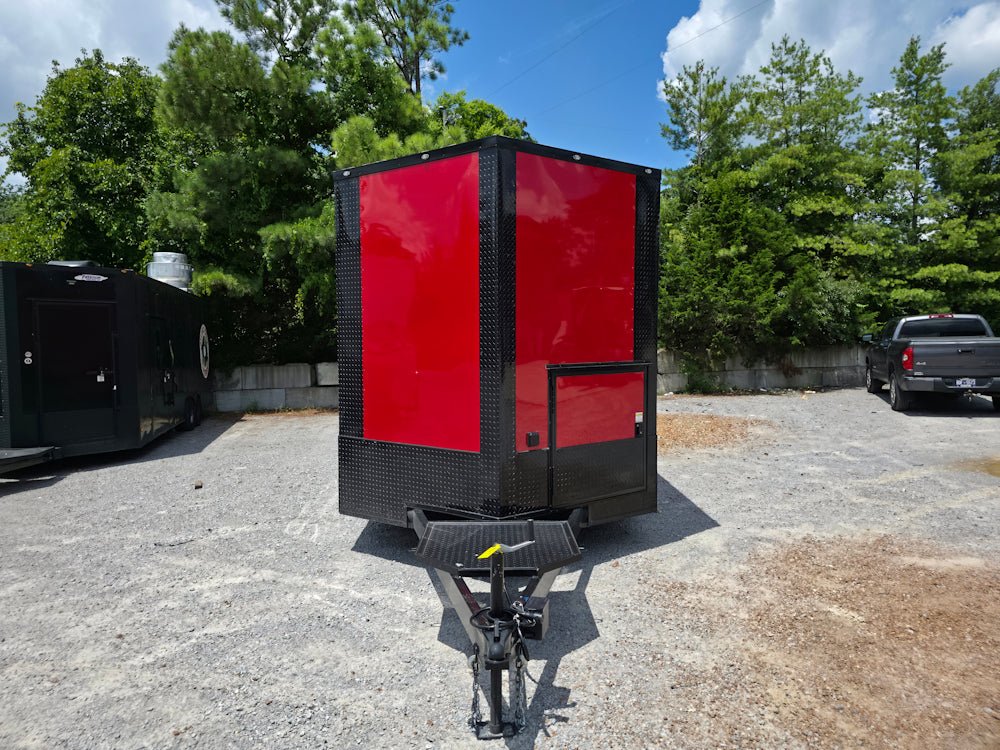 8.5' X 22' Red Elite BBQ Concession Trailer Food Event Catering