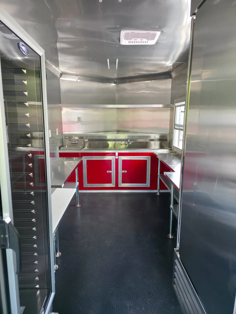 8.5' X 22' Red Elite BBQ Concession Trailer Food Event Catering