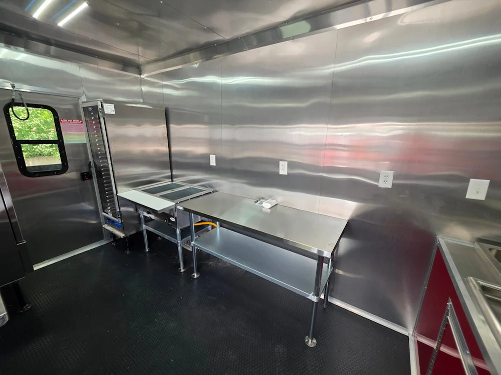 8.5' X 22' Red Elite BBQ Concession Trailer Food Event Catering