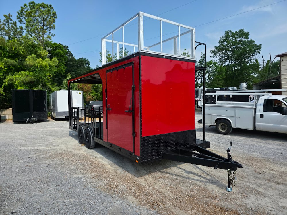 8.5' X 22' Red Hybrid Custom Drone and Equipment Trailer Agricultural and Spray