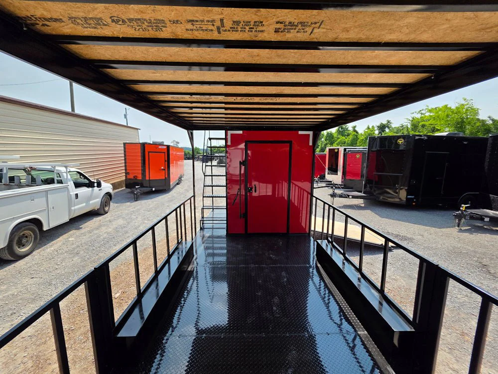 8.5' X 22' Red Hybrid Custom Drone and Equipment Trailer Agricultural and Spray