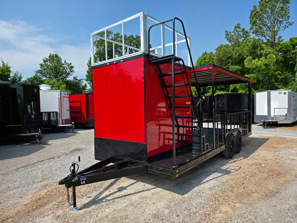 8.5' X 22' Red Hybrid Custom Drone and Equipment Trailer Agricultural and Spray