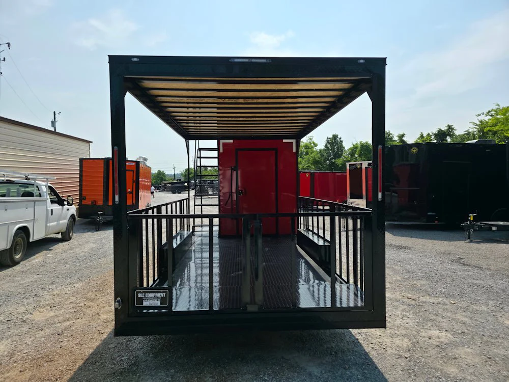 8.5' X 22' Red Hybrid Custom Drone and Equipment Trailer Agricultural and Spray
