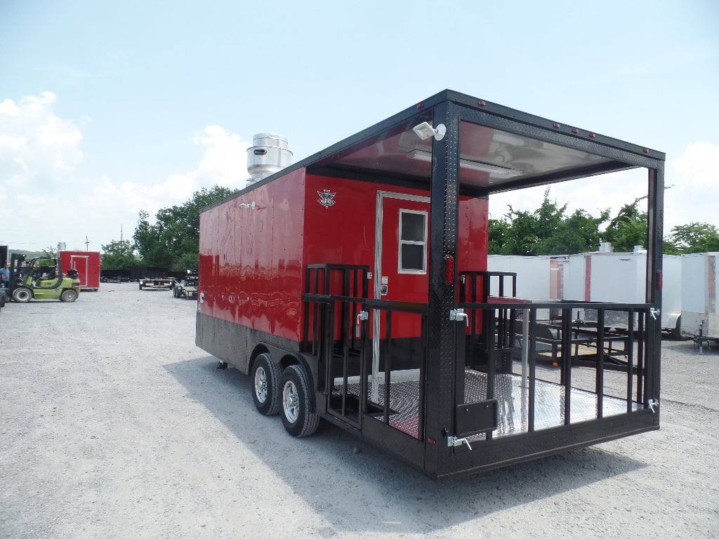 600-8.5-x-22-red-porch-bbq-concession-food-event-trailer-13.jpg 8.5' x 22' Red Porch BBQ Concession Food Event Trailer
