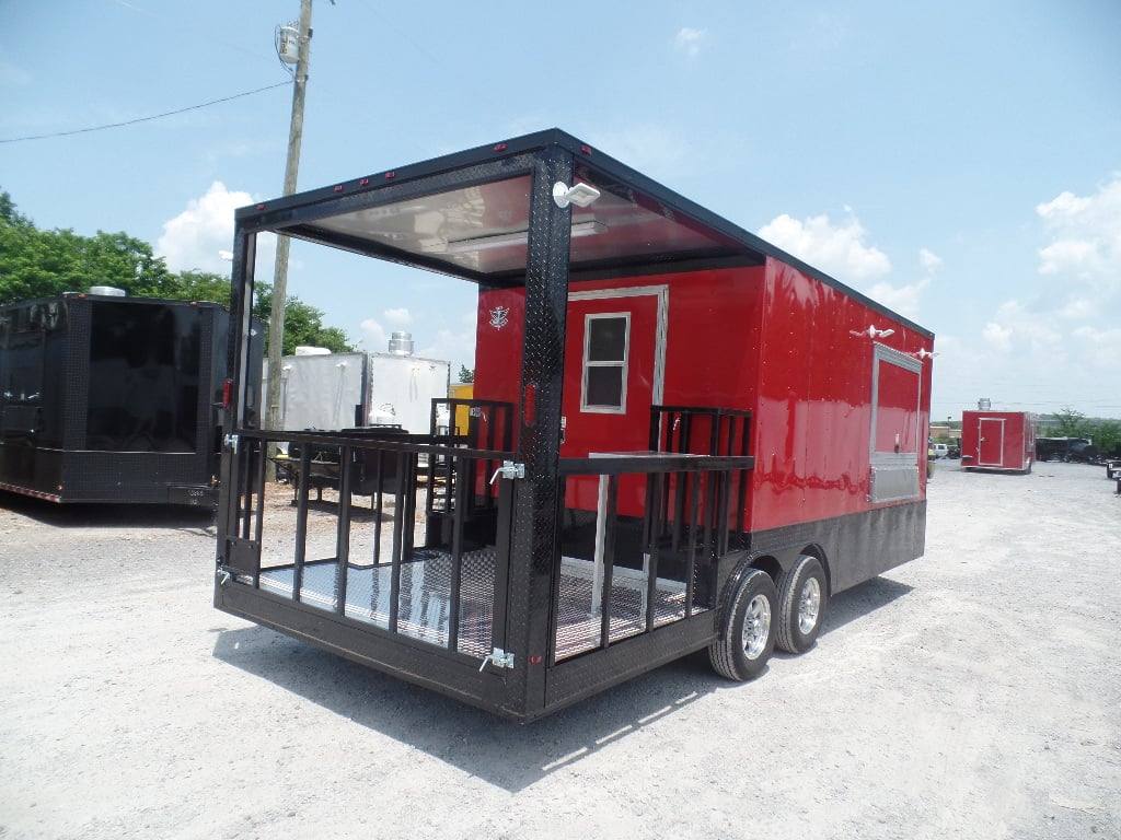 600-8.5-x-22-red-porch-bbq-concession-food-event-trailer-21.jpg 8.5' x 22' Red Porch BBQ Concession Food Event Trailer