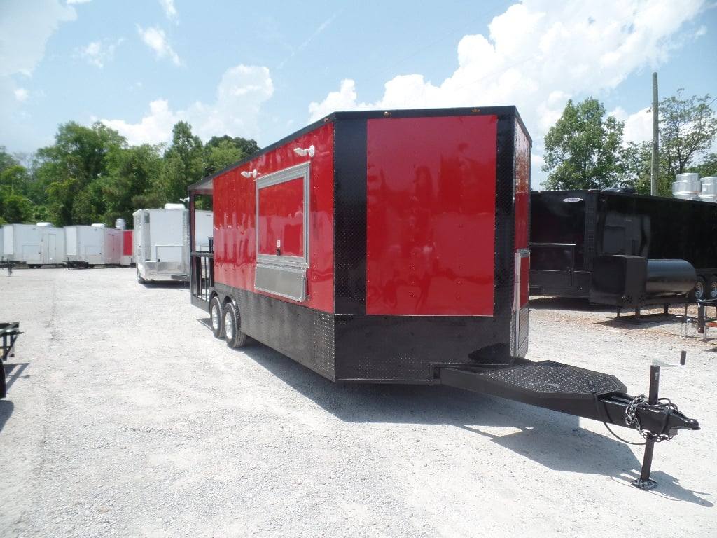 600-8.5-x-22-red-porch-bbq-concession-food-event-trailer-7.jpg 8.5' x 22' Red Porch BBQ Concession Food Event Trailer