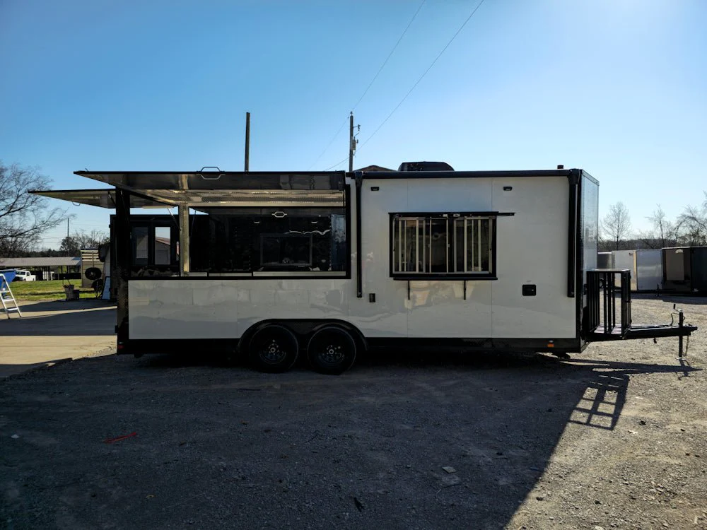 602-8.5-x-22-white-w-black-out-concession-trailer-kettle-corn-event-catering-13.webp 8.5' X 22' White / W Black Out Concession Trailer Kettle Corn Event Catering