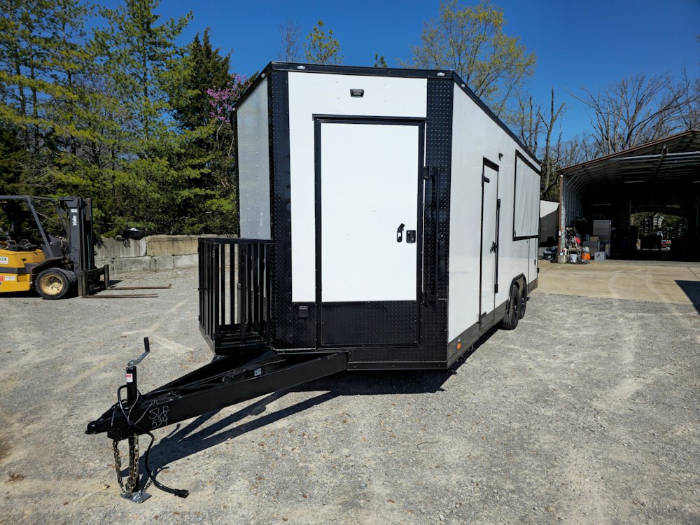 602-8.5-x-22-white-w-black-out-concession-trailer-kettle-corn-event-catering-24.jpg 8.5' X 22' White / W Black Out Concession Trailer Kettle Corn Event Catering