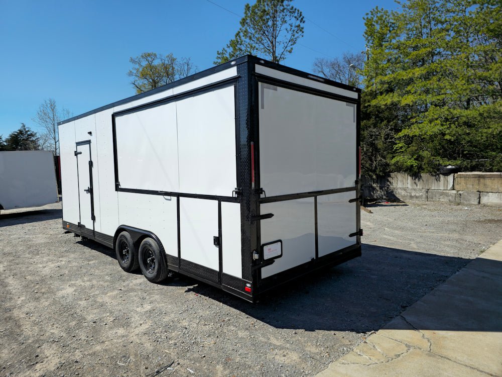 602-8.5-x-22-white-w-black-out-concession-trailer-kettle-corn-event-catering-26.jpg 8.5' X 22' White / W Black Out Concession Trailer Kettle Corn Event Catering
