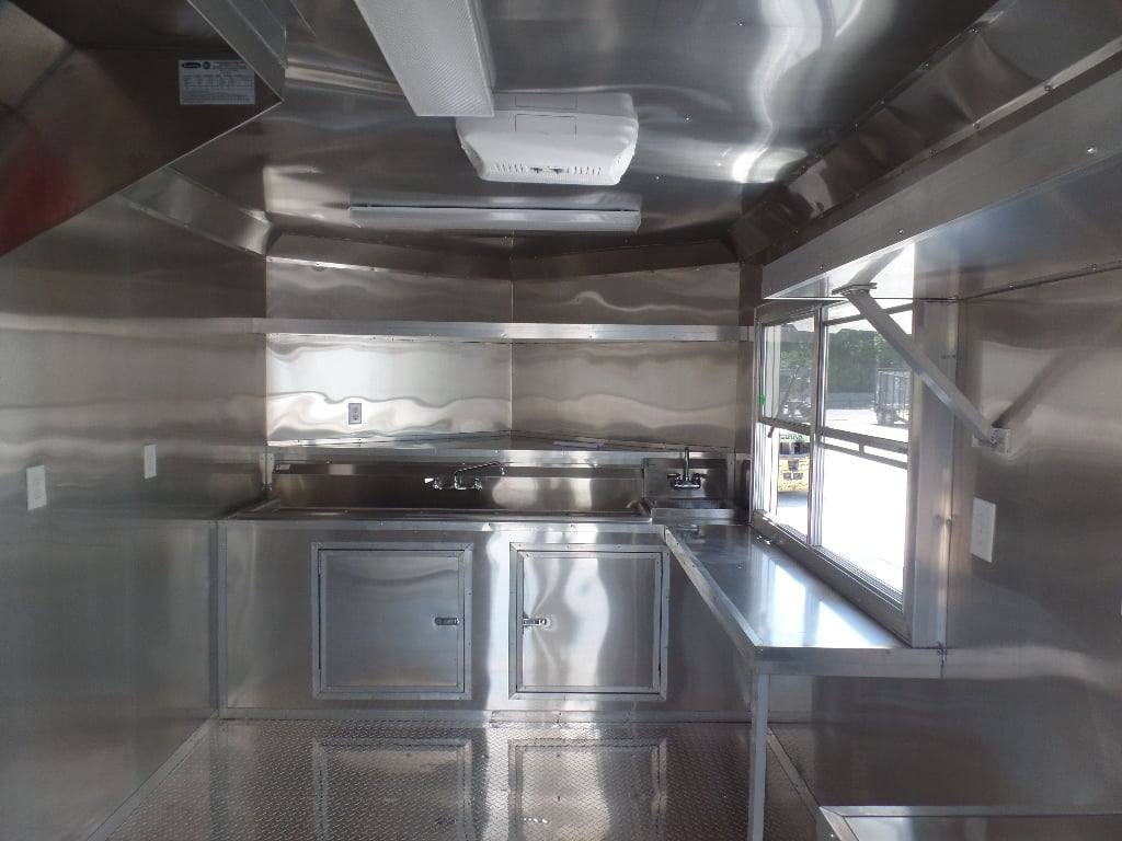 8.5' x 22' White BBQ Porch Concession Food Event Catering