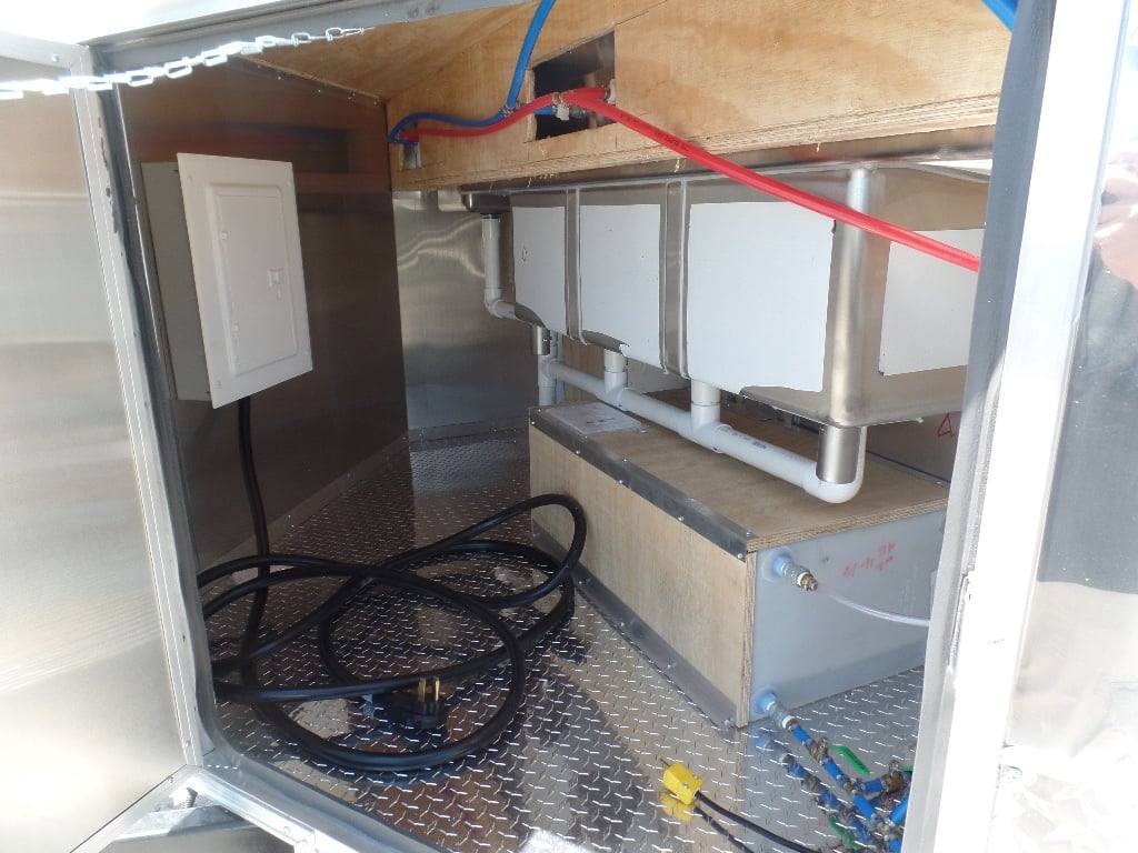 8.5' x 22' White BBQ Porch Concession Food Event Catering