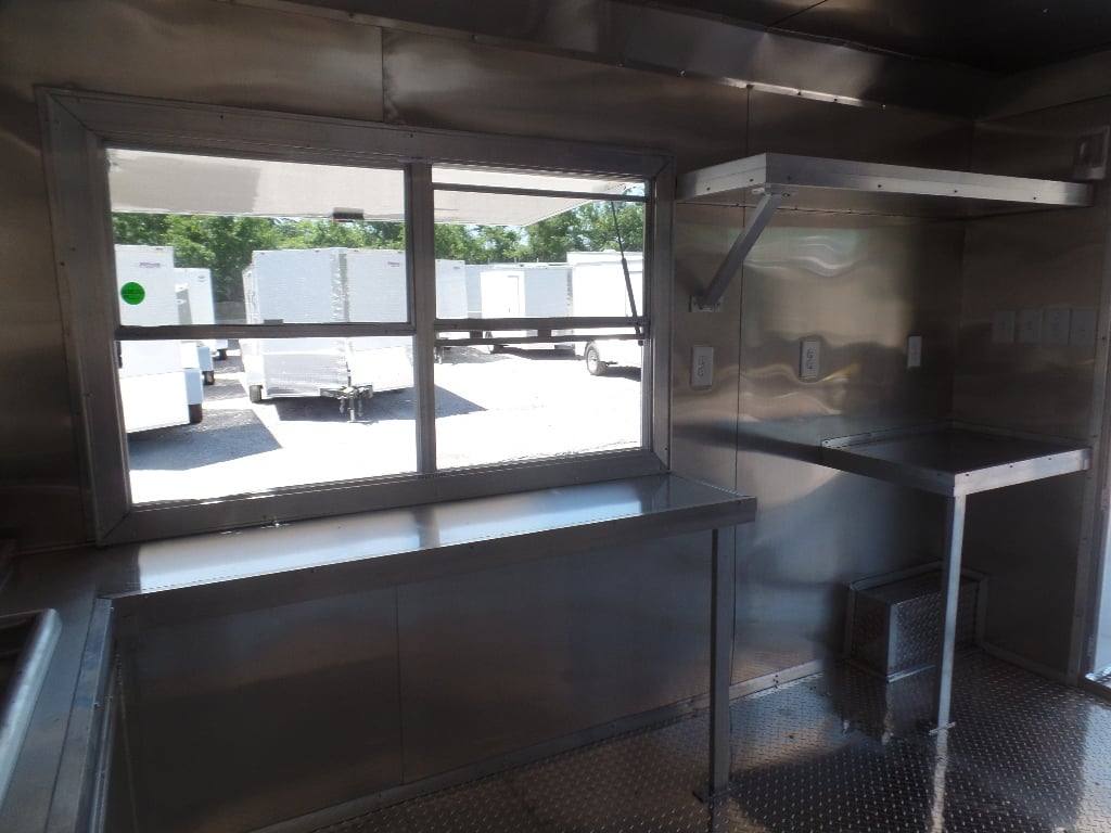 8.5' x 22' White BBQ Porch Concession Food Event Catering