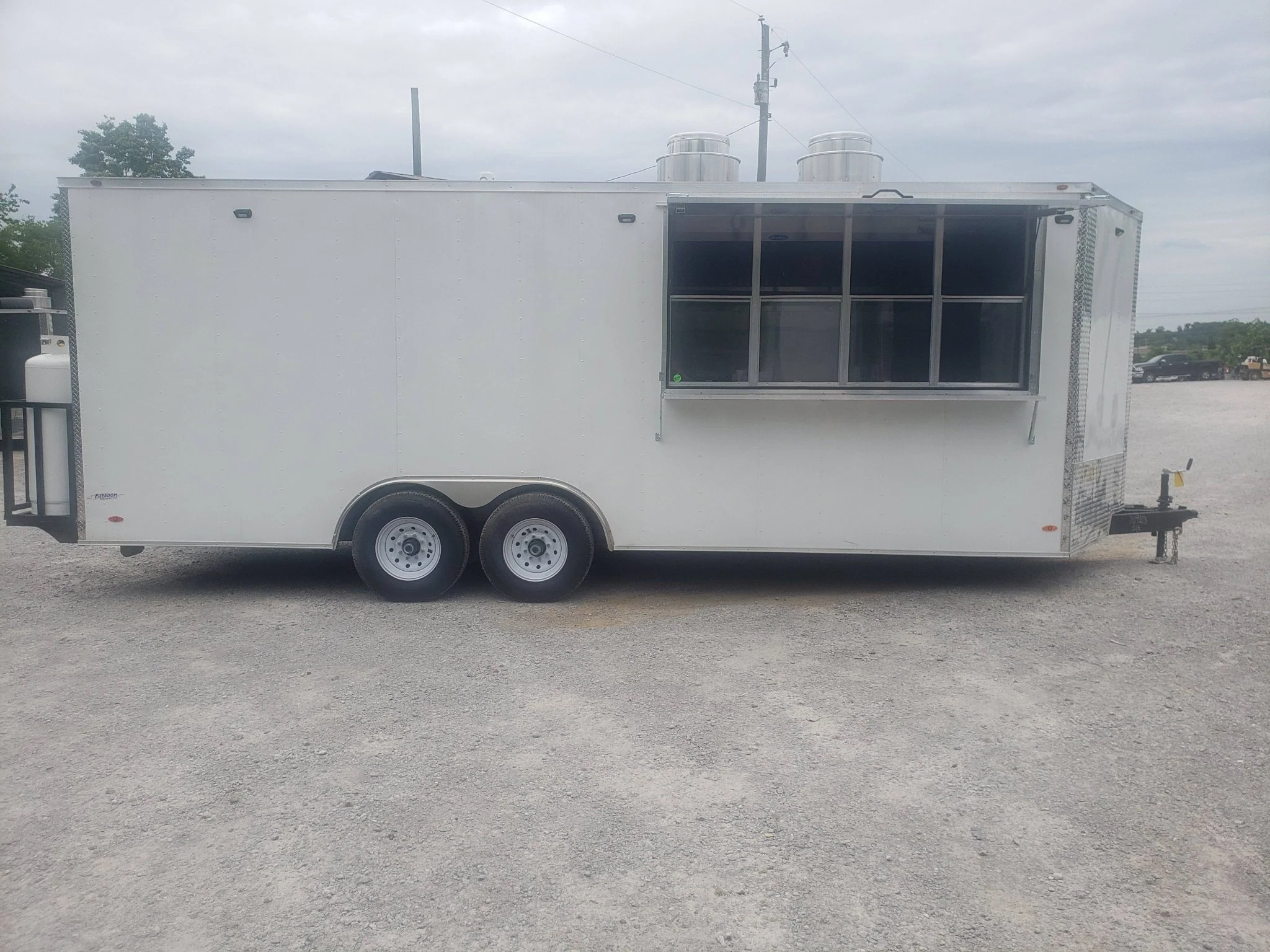 8.5' x 22' White Concession Food Trailer