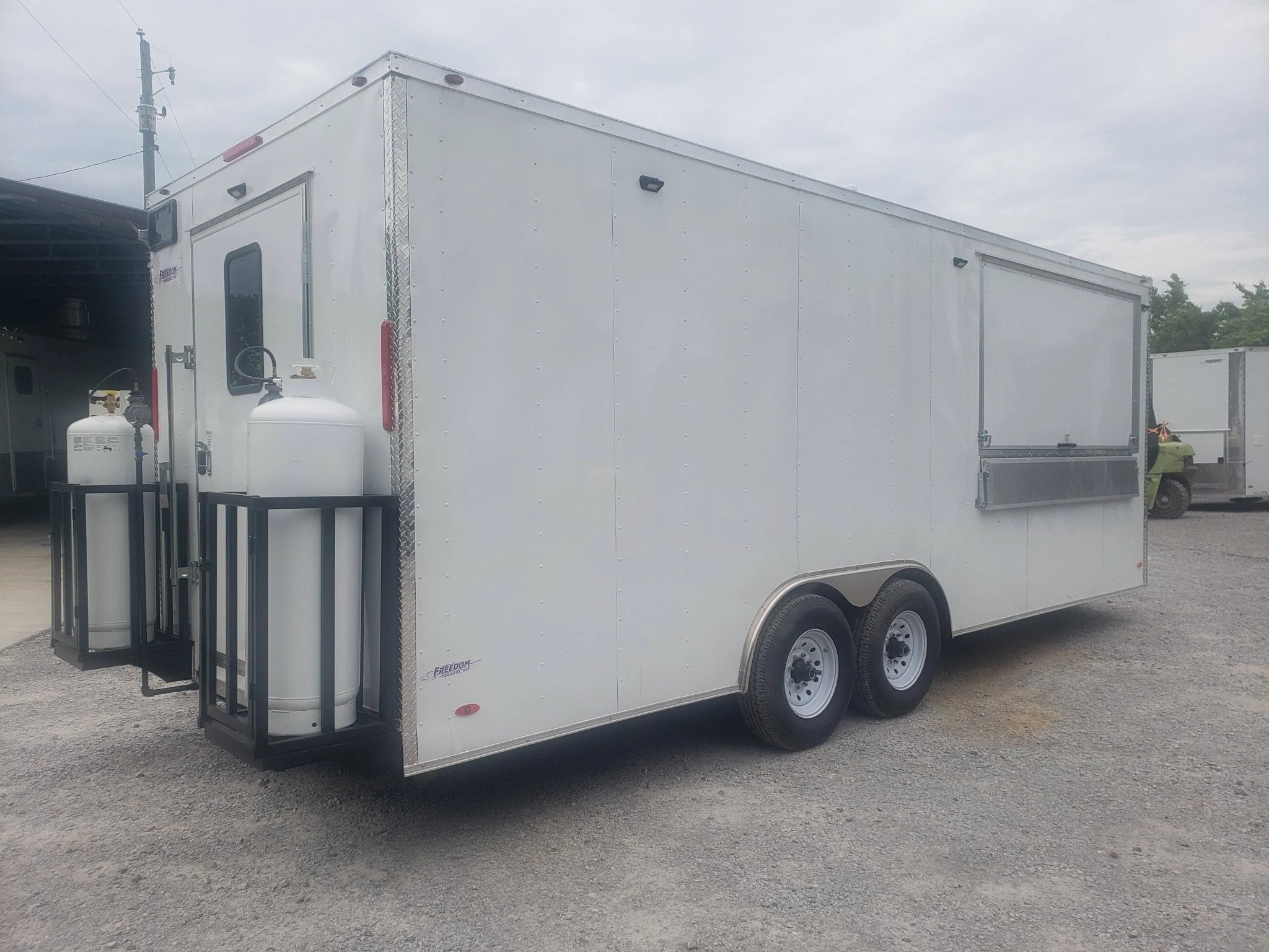 8.5' x 22' White Concession Food Trailer