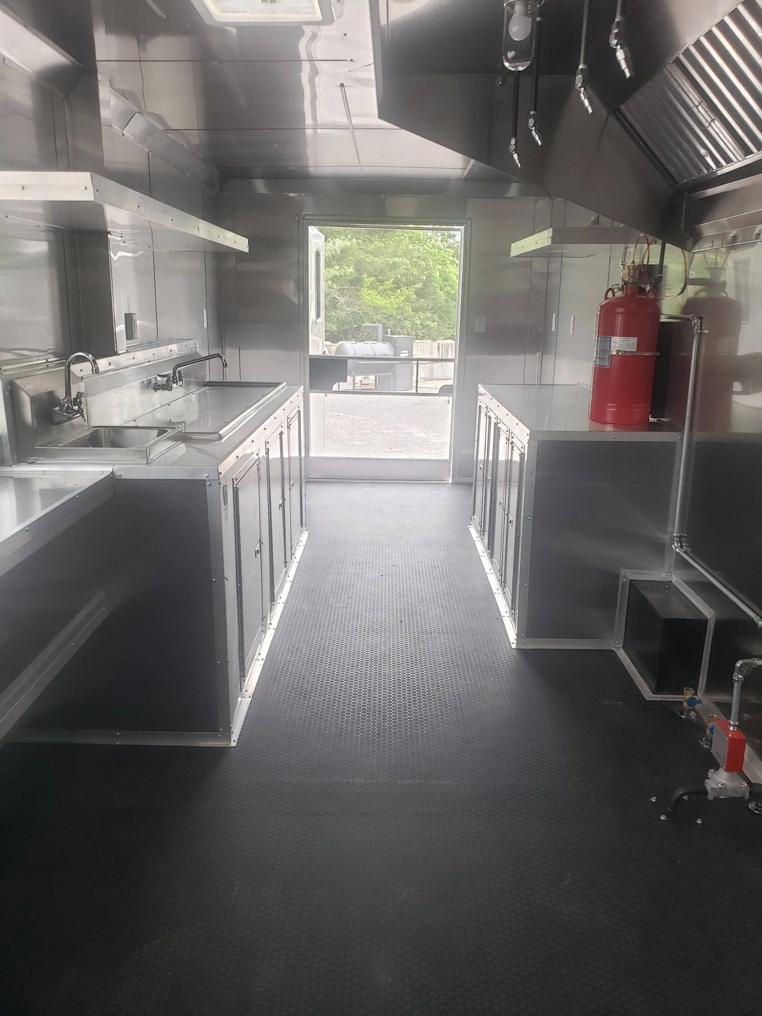 8.5' x 22' White Concession Food Trailer