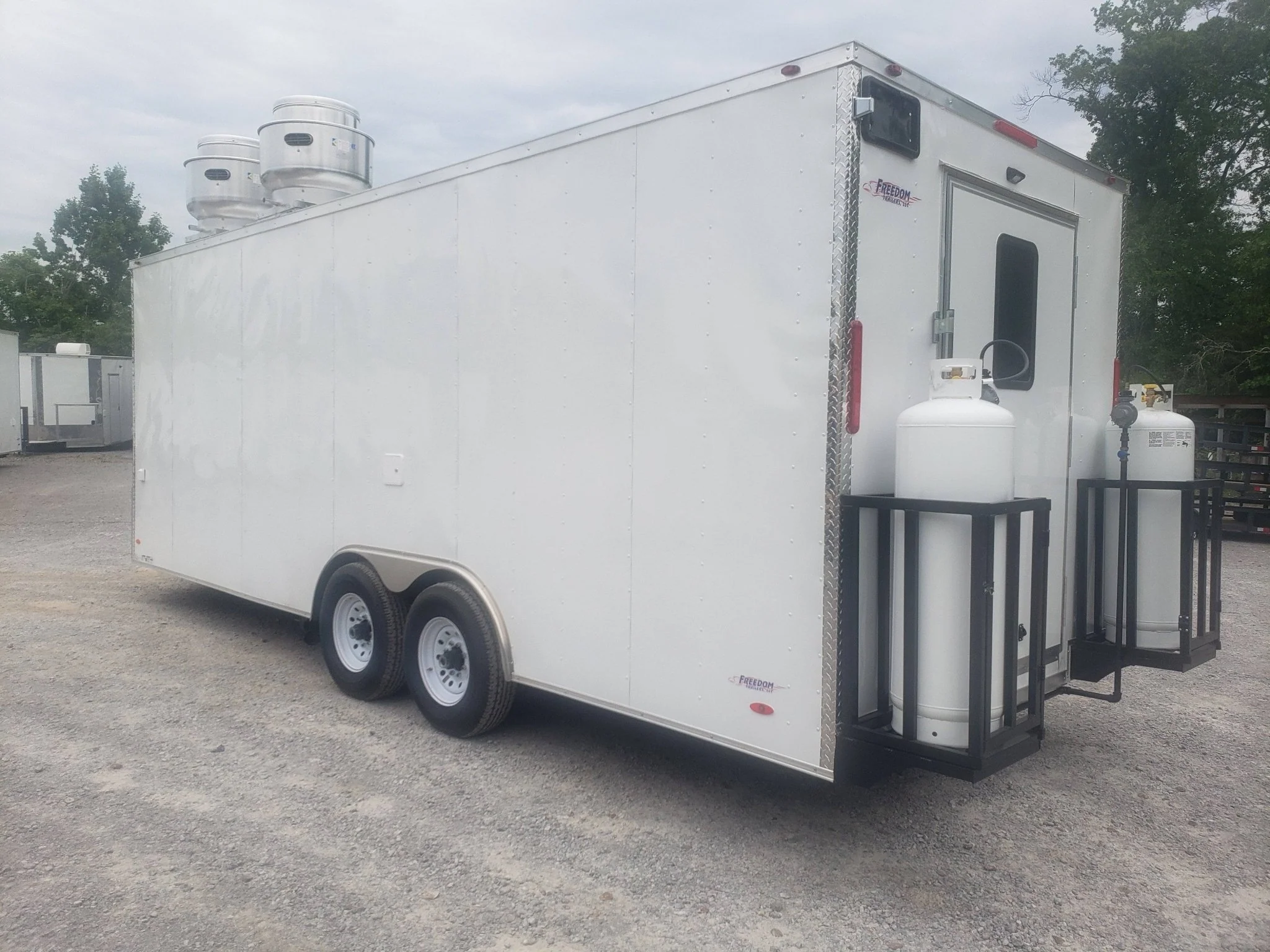 8.5' x 22' White Concession Food Trailer