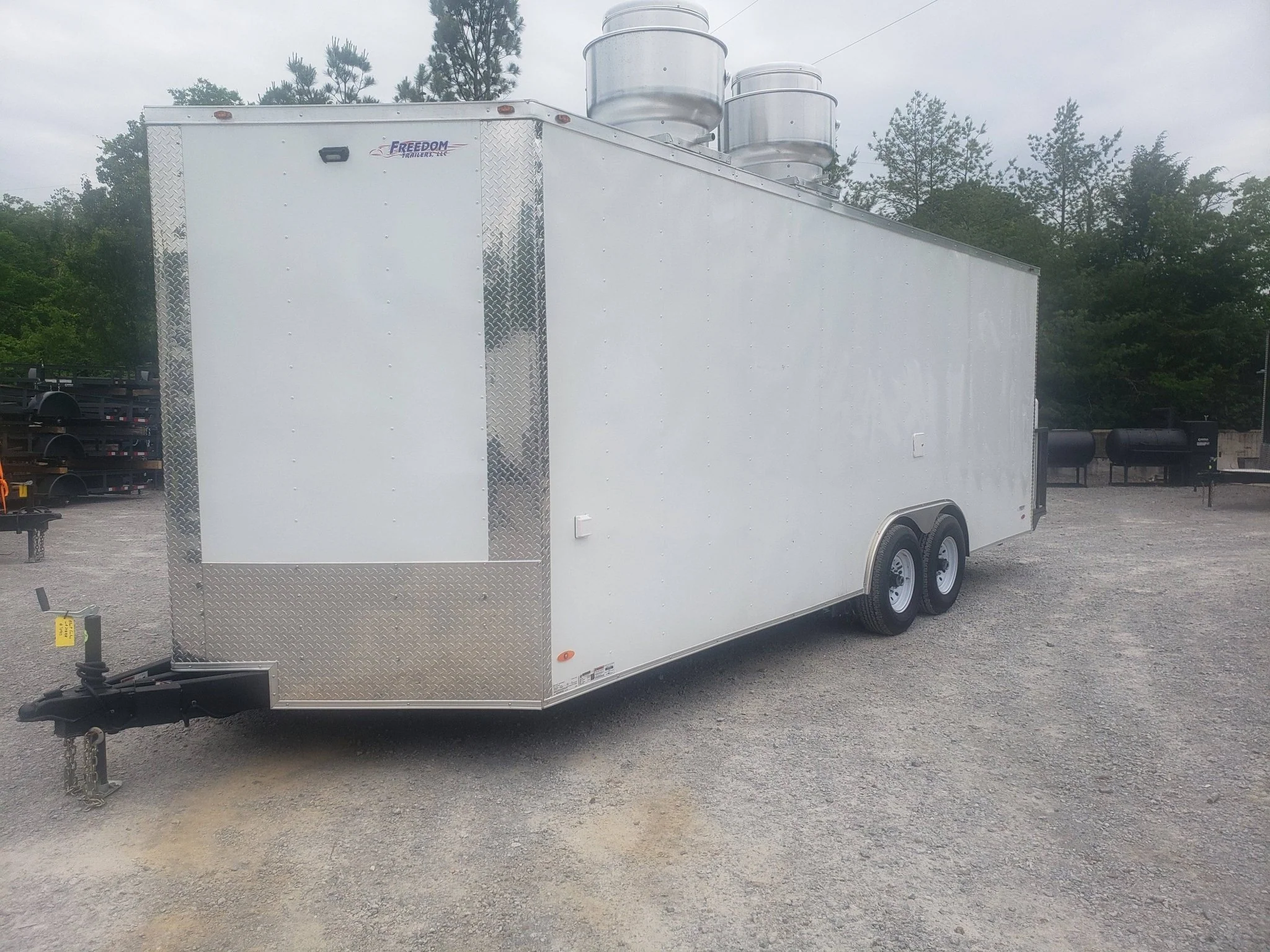 8.5' x 22' White Concession Food Trailer