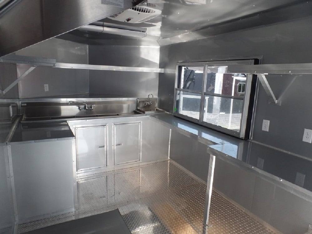 607-8.5-x-22-white-concession-food-trailer-bbq-event-catering-13.jpg 8.5' x 22' White Concession Food Trailer BBQ Event Catering