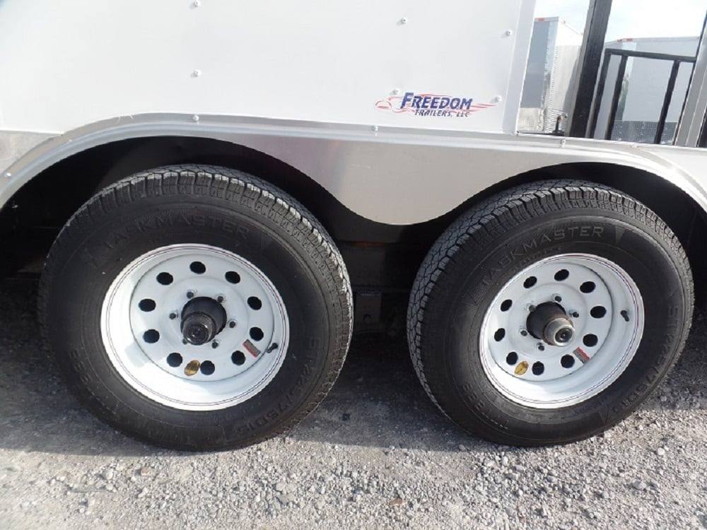 607-8.5-x-22-white-concession-food-trailer-bbq-event-catering-5.jpg 8.5' x 22' White Concession Food Trailer BBQ Event Catering
