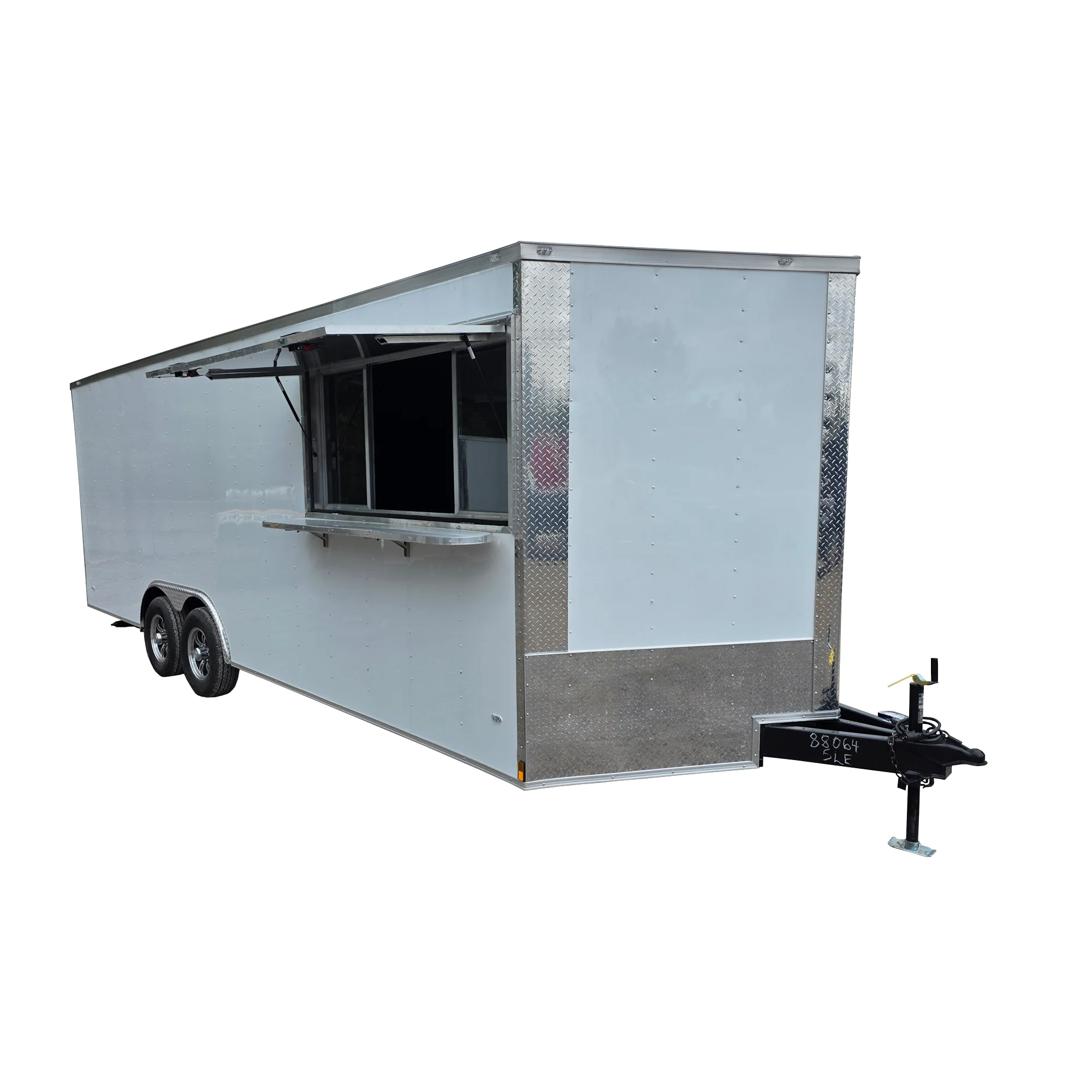 611-8.5-x-22-white-custom-concession-trailer-food-event-catering-1.webp 8.5' X 22' White Custom Concession Trailer Food Event Catering