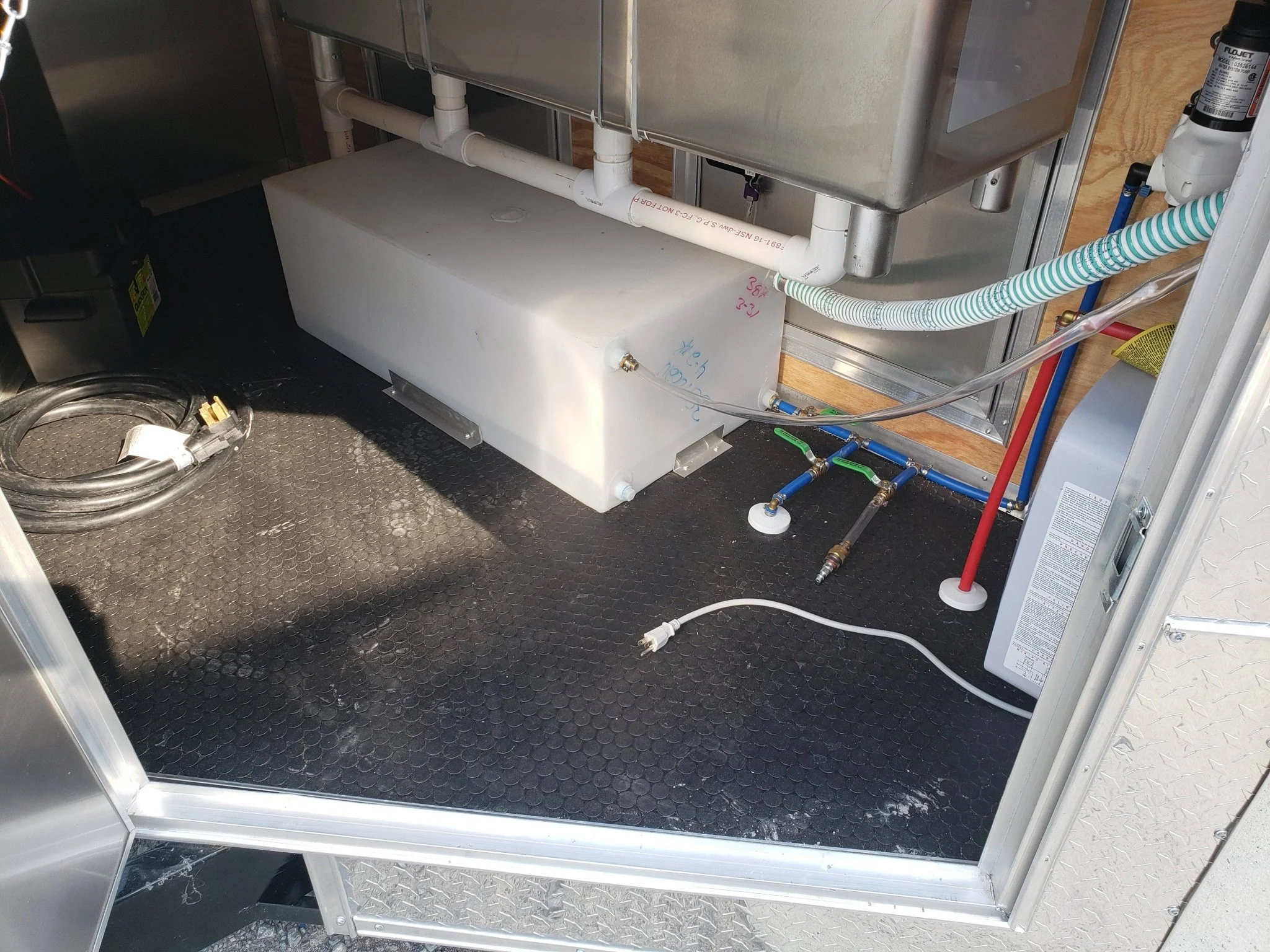 612-8.5-x-22-white-porch-style-food-vending-concession-trailer-with-appliances-10.webp 8.5' x 22' White Porch Style Food Vending Concession Trailer with Appliances