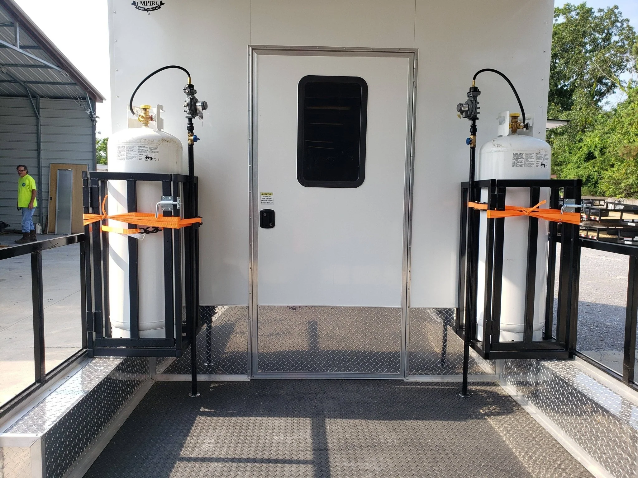 612-8.5-x-22-white-porch-style-food-vending-concession-trailer-with-appliances-13.webp 8.5' x 22' White Porch Style Food Vending Concession Trailer with Appliances
