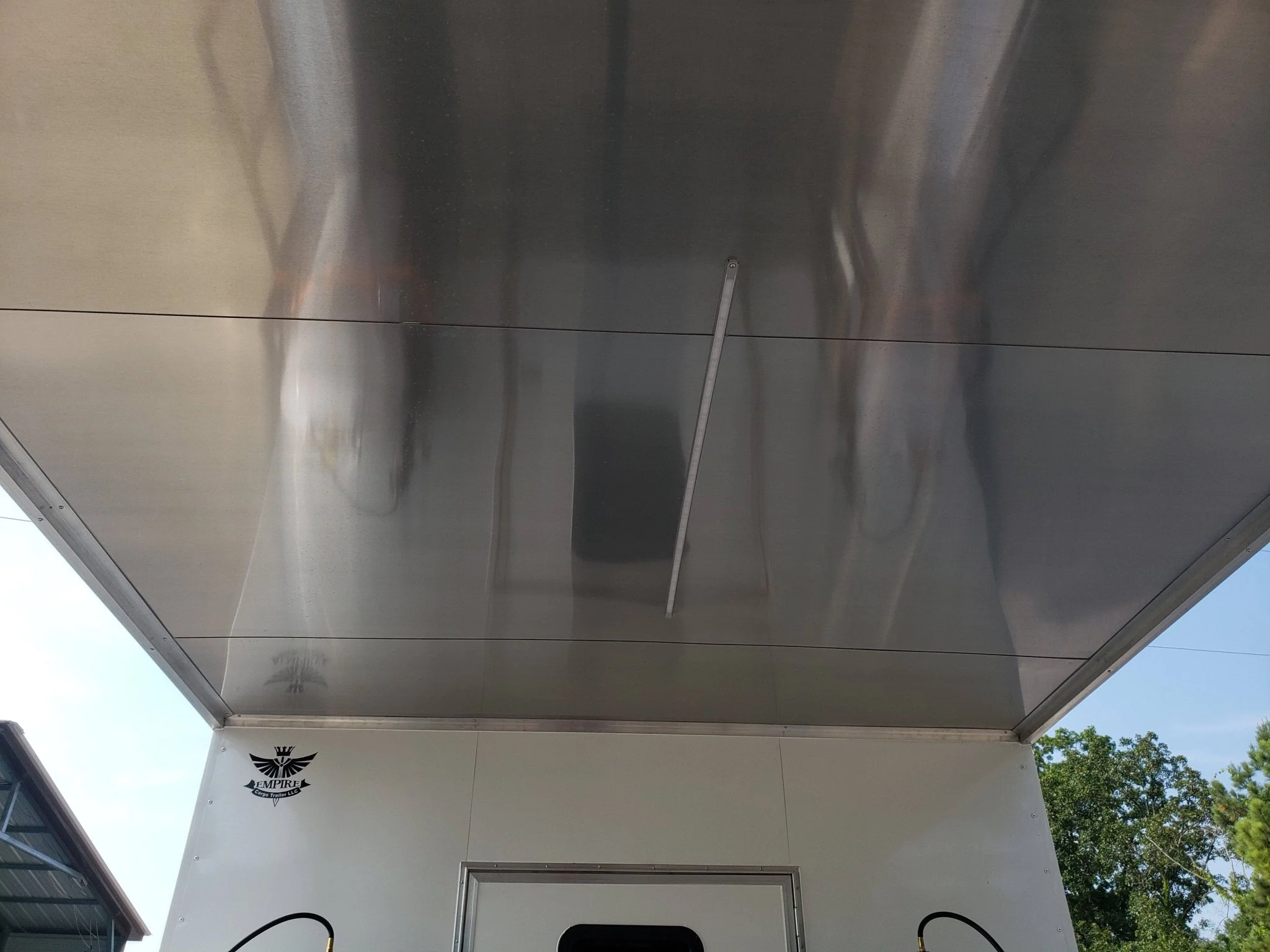 612-8.5-x-22-white-porch-style-food-vending-concession-trailer-with-appliances-14.webp 8.5' x 22' White Porch Style Food Vending Concession Trailer with Appliances