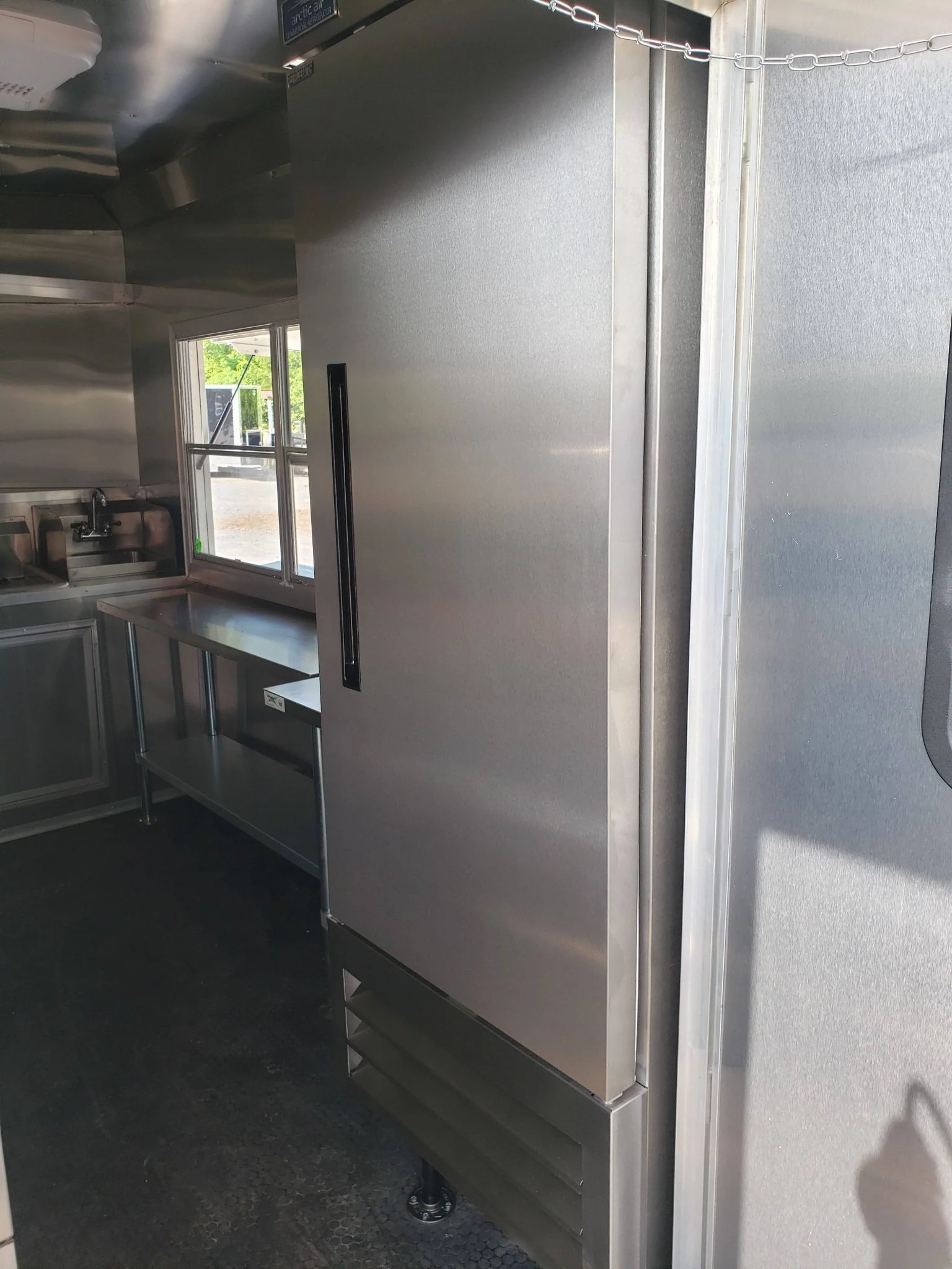 612-8.5-x-22-white-porch-style-food-vending-concession-trailer-with-appliances-18.webp 8.5' x 22' White Porch Style Food Vending Concession Trailer with Appliances