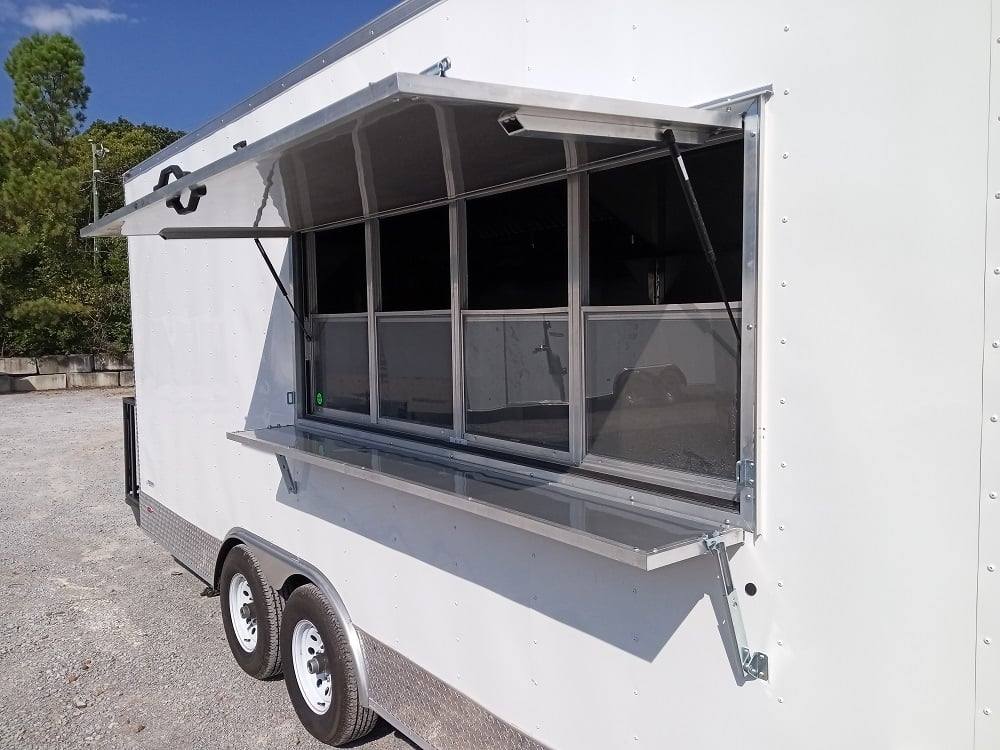 613-8.5-x-22-white-v-nose-event-concession-trailer-with-appliances-13.jpg 8.5' x 22' White V-Nose Event Concession Trailer with Appliances