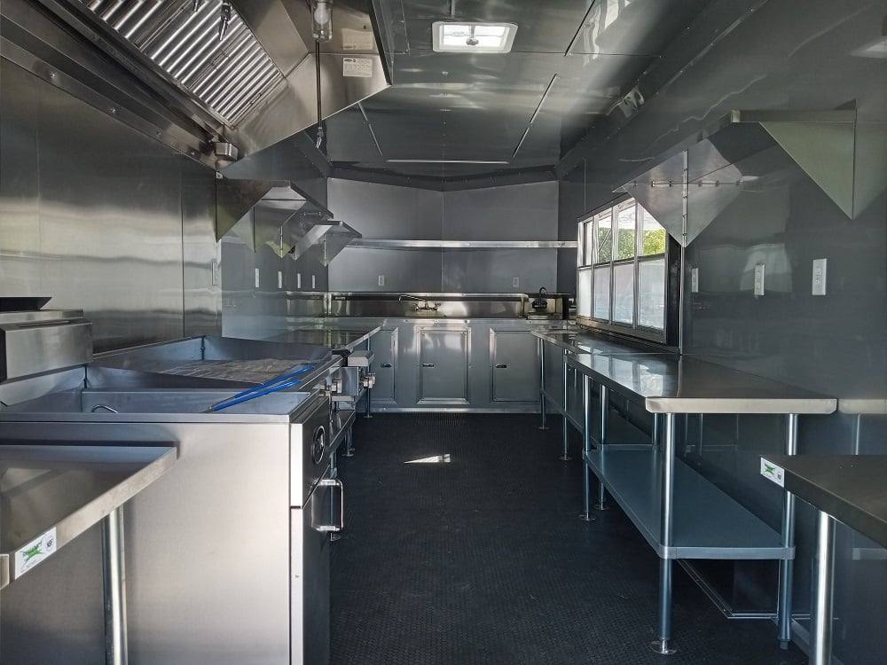 613-8.5-x-22-white-v-nose-event-concession-trailer-with-appliances-14.jpg 8.5' x 22' White V-Nose Event Concession Trailer with Appliances
