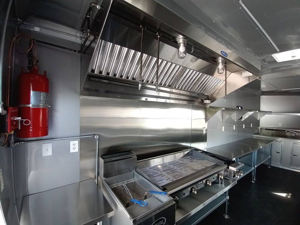 613-8.5-x-22-white-v-nose-event-concession-trailer-with-appliances-15.jpg 8.5' x 22' White V-Nose Event Concession Trailer with Appliances