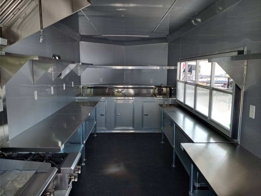 613-8.5-x-22-white-v-nose-event-concession-trailer-with-appliances-16.jpg 8.5' x 22' White V-Nose Event Concession Trailer with Appliances