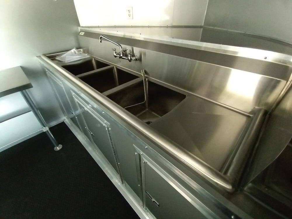 613-8.5-x-22-white-v-nose-event-concession-trailer-with-appliances-21.jpg 8.5' x 22' White V-Nose Event Concession Trailer with Appliances