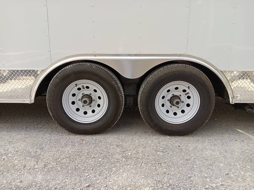 613-8.5-x-22-white-v-nose-event-concession-trailer-with-appliances-6.jpg 8.5' x 22' White V-Nose Event Concession Trailer with Appliances