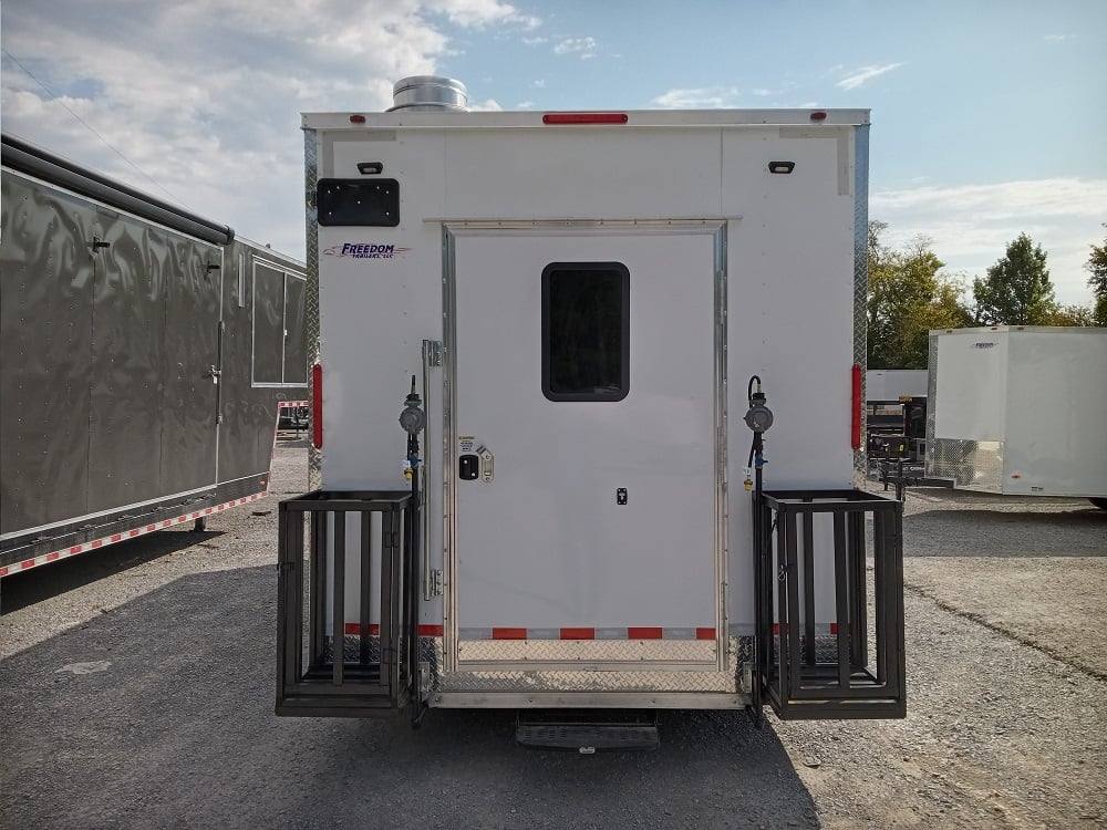 613-8.5-x-22-white-v-nose-event-concession-trailer-with-appliances-8.jpg 8.5' x 22' White V-Nose Event Concession Trailer with Appliances