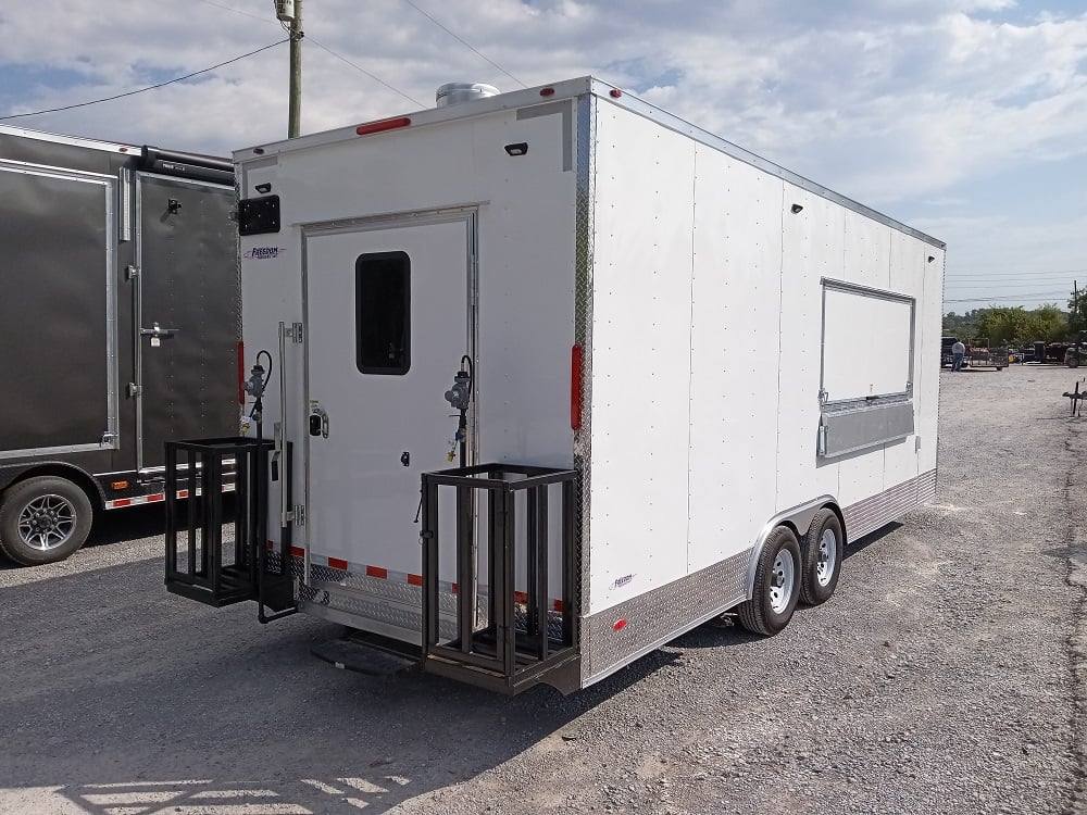 613-8.5-x-22-white-v-nose-event-concession-trailer-with-appliances-9.jpg 8.5' x 22' White V-Nose Event Concession Trailer with Appliances