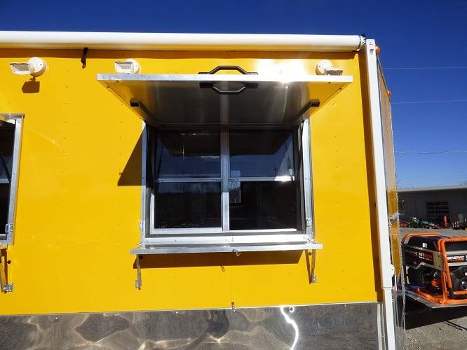 614-8.5-x-22-yellow-concession-bbq-food-event-catering-trailer-25.jpg 8.5' x 22' Yellow Concession BBQ Food Event Catering Trailer