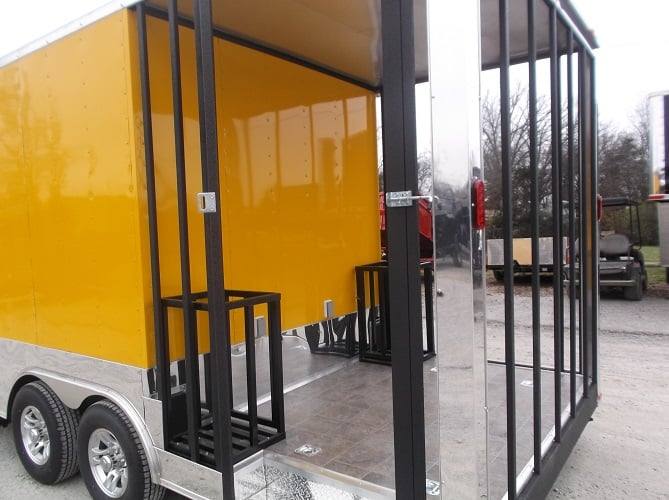 614-8.5-x-22-yellow-concession-bbq-food-event-catering-trailer-43.jpg 8.5' x 22' Yellow Concession BBQ Food Event Catering Trailer